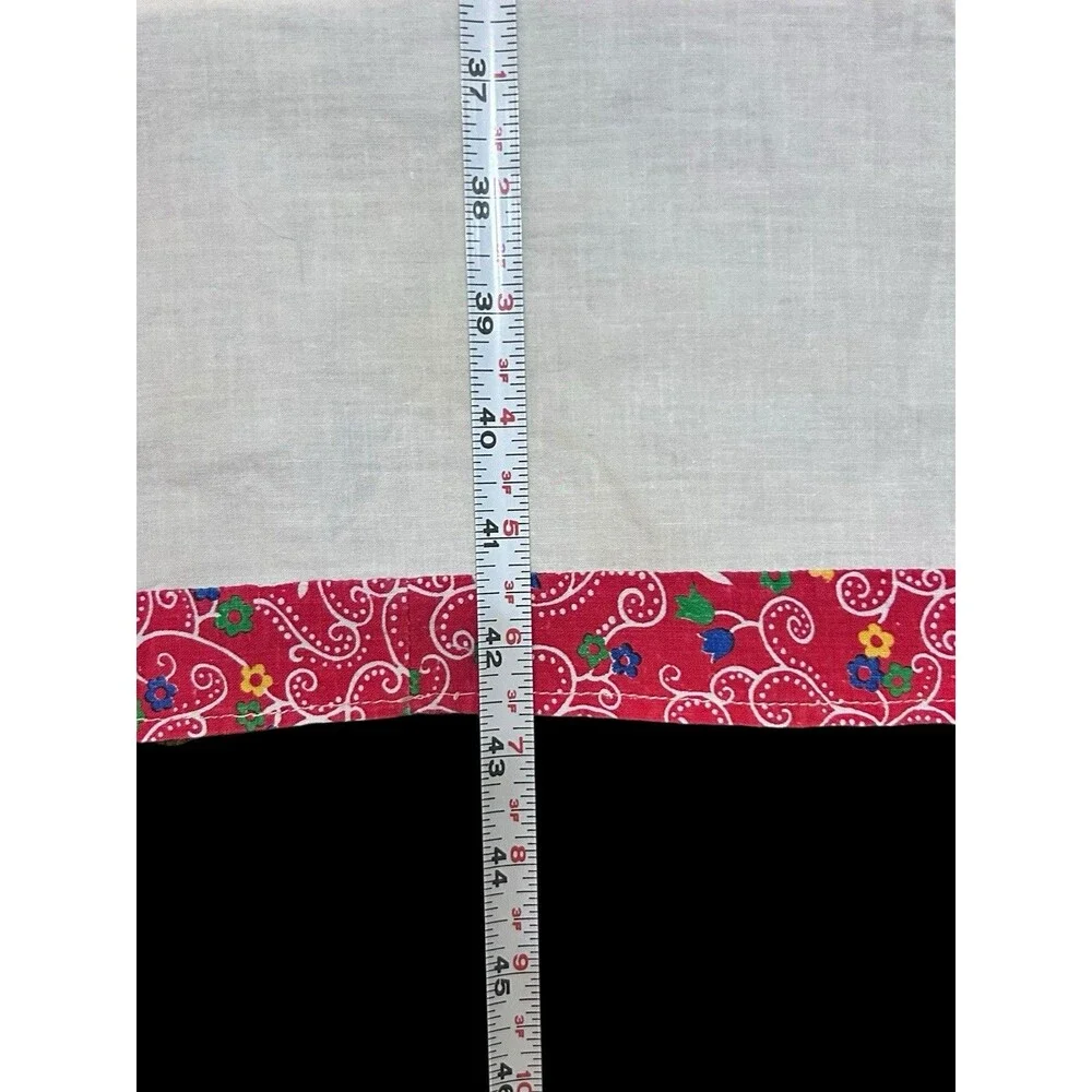 Vtg Handmade Quilt Top Hemmed Edge Primary Colors Pattern Geometric Multicolor